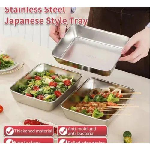 6 Pcs Stainless Steel Square Plate