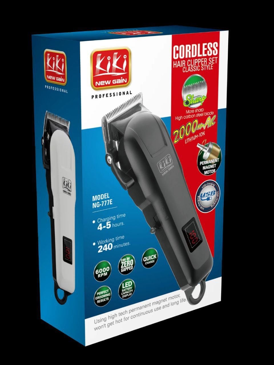Kiki Digital Rechargeable Clipper